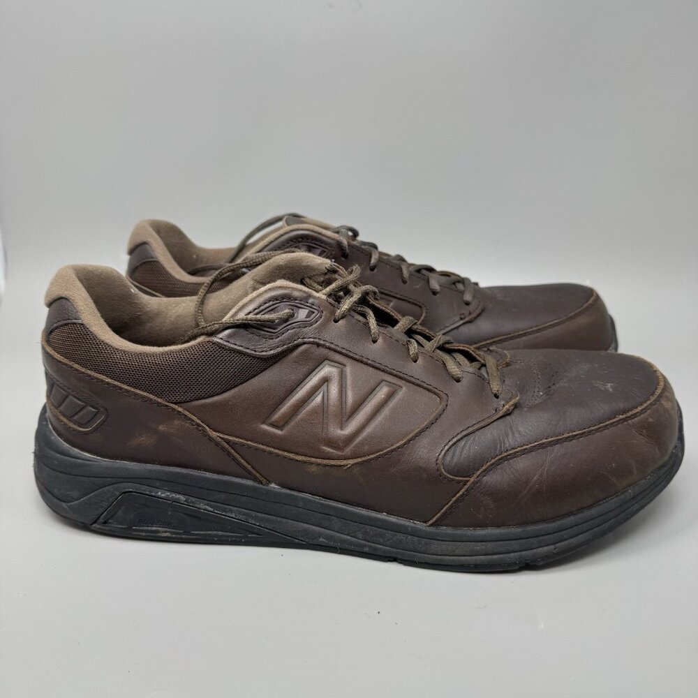 New Balance 928V3 MW928BR3 Men 15 D Brown Leather Walking Shoes Sneakers Comfort